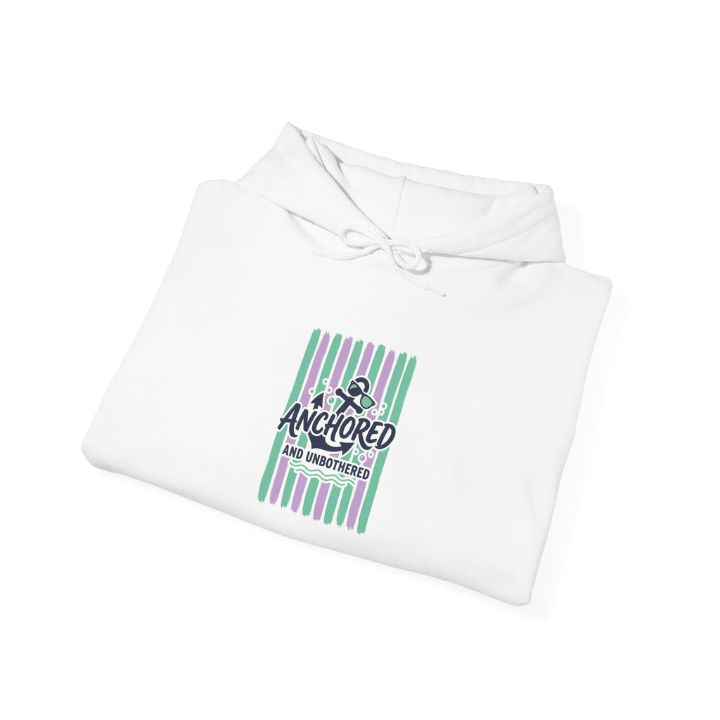 Anchored Nautical Hoodie | Cruise Vacation, Tropical Stripes