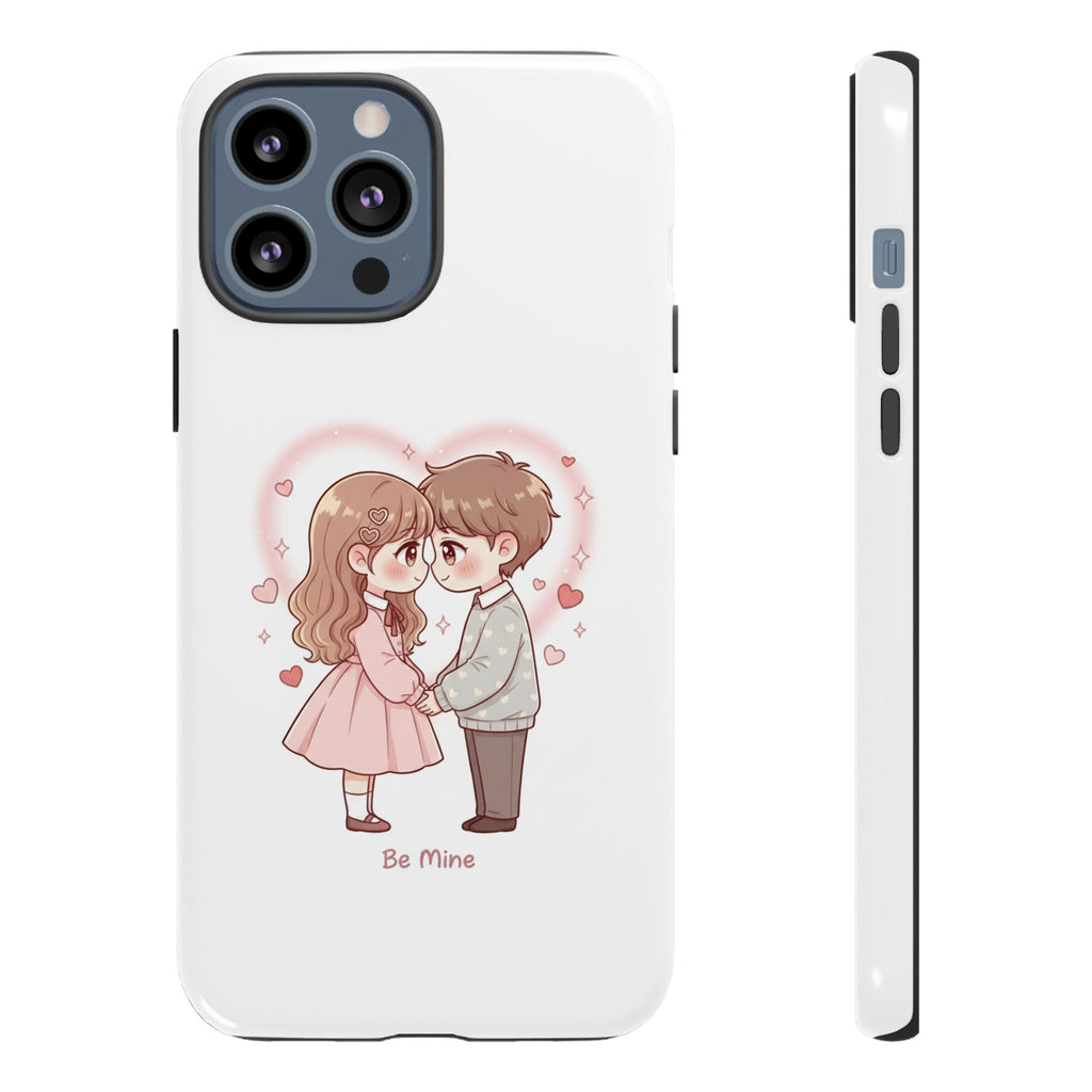 NDR™ Cute Couple "Be Mine" Phone Case. Romantic Valentine’s Protective Cover