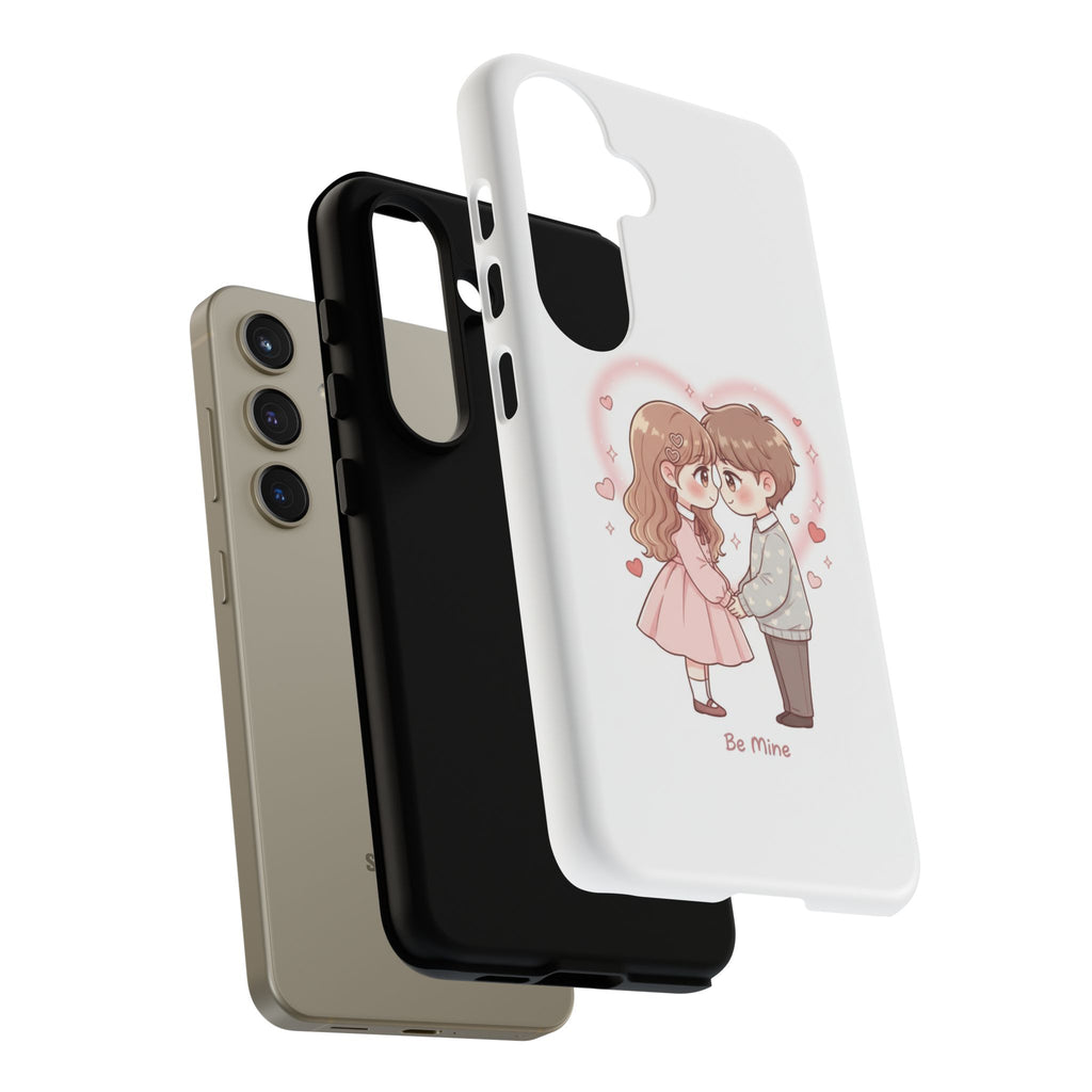 NDR™ Cute Couple "Be Mine" Phone Case. Romantic Valentine’s Protective Cover