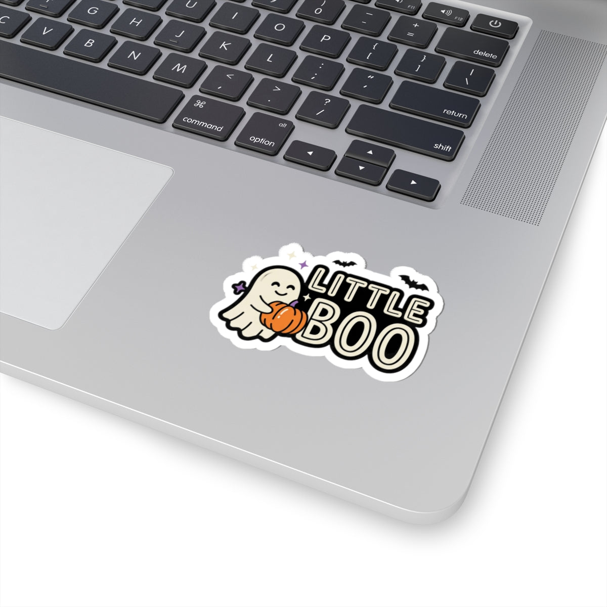 Little Boo Ghost Sticker | Halloween Family Matching, Pumpkin & Bats Kiss-Cut