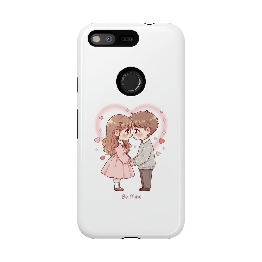 NDR™ Cute Couple "Be Mine" Phone Case. Romantic Valentine’s Protective Cover