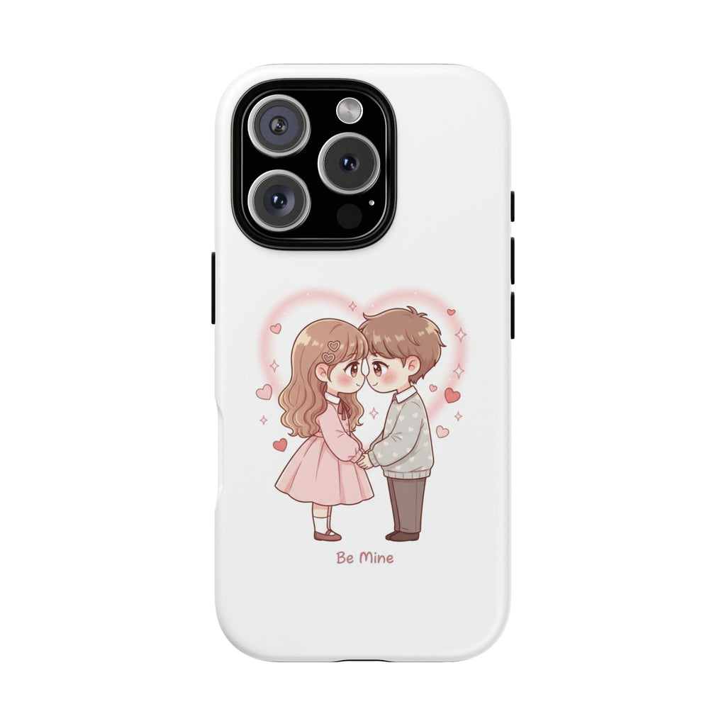 NDR™ Cute Couple "Be Mine" Phone Case. Romantic Valentine’s Protective Cover