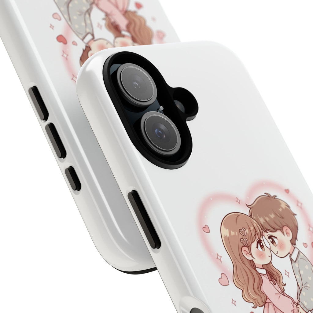 NDR™ Cute Couple "Be Mine" Phone Case. Romantic Valentine’s Protective Cover