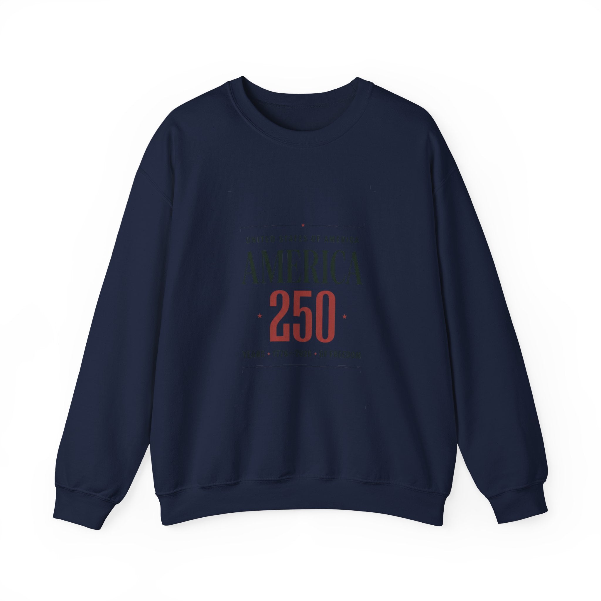 America 250 Crewneck Sweatshirt | 4th of July 250th Anniversary Patriotic