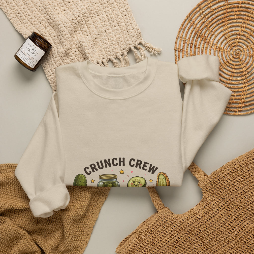 Crunch Crew Pickle Crewneck Sweatshirt | Pickles, Snack Sip Repeat