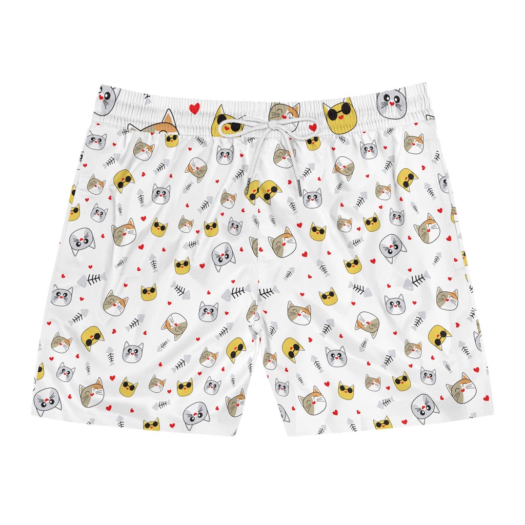 NDR™ Mens Cat Faces Swim Shorts