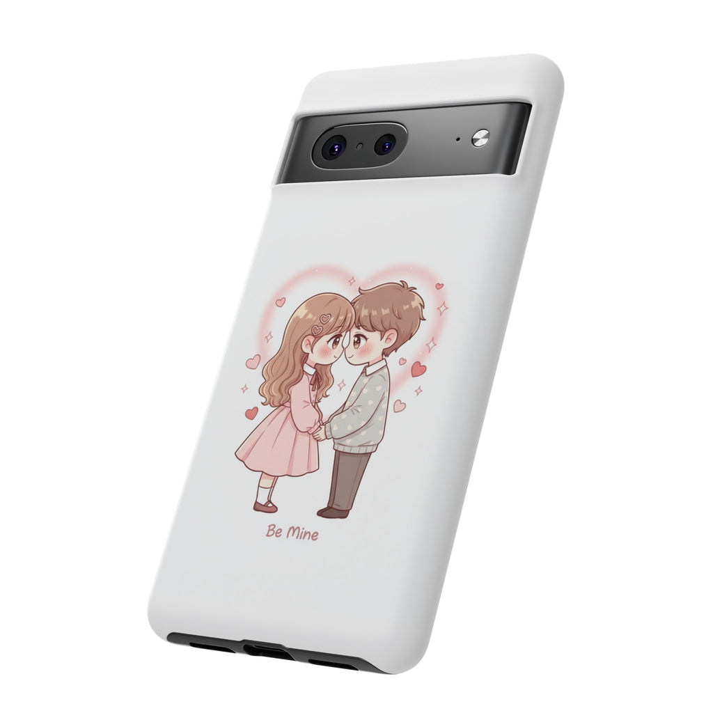 NDR™ Cute Couple "Be Mine" Phone Case. Romantic Valentine’s Protective Cover