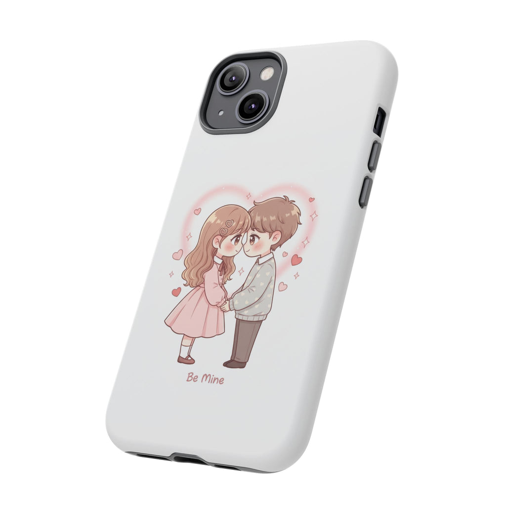 NDR™ Cute Couple "Be Mine" Phone Case. Romantic Valentine’s Protective Cover
