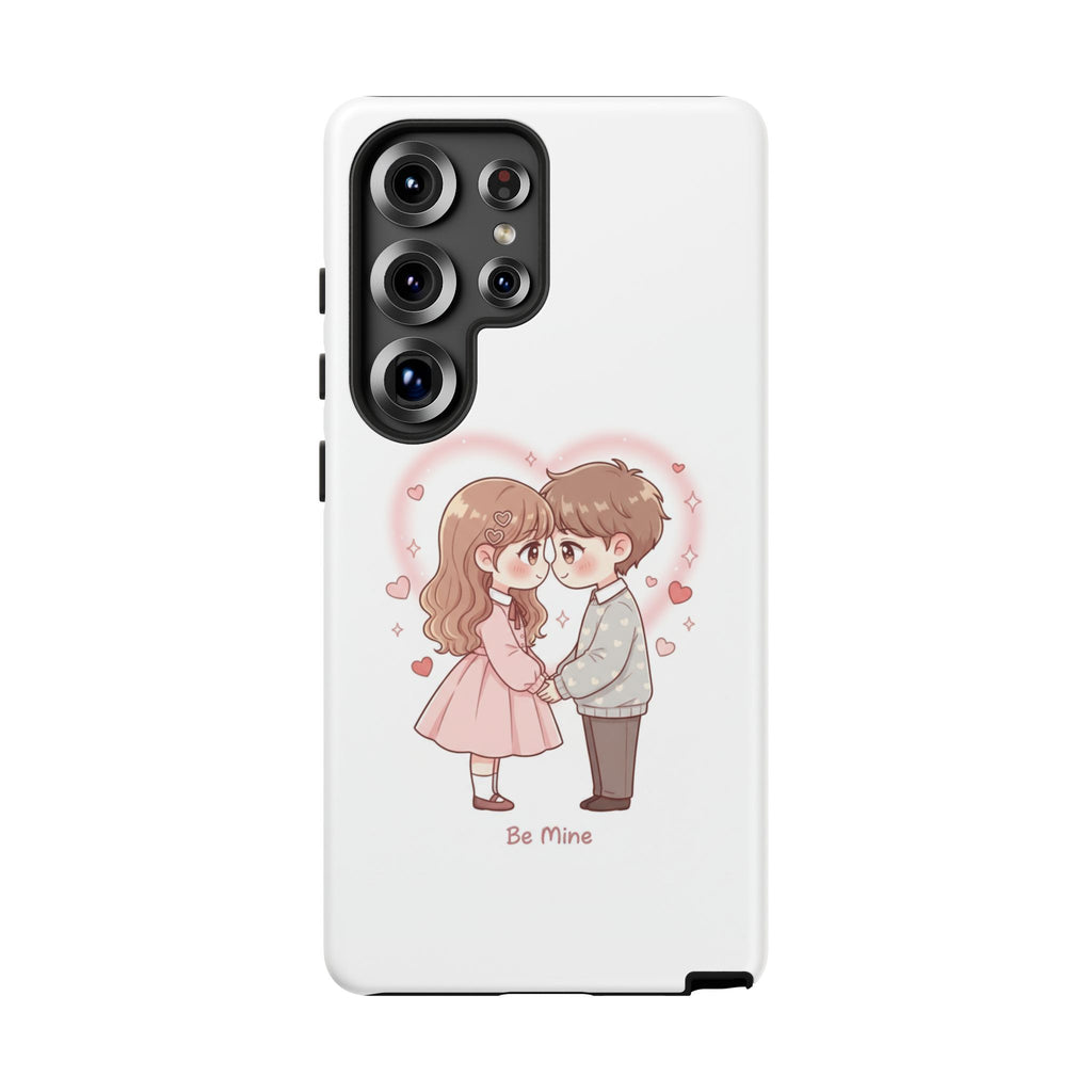 NDR™ Cute Couple "Be Mine" Phone Case. Romantic Valentine’s Protective Cover