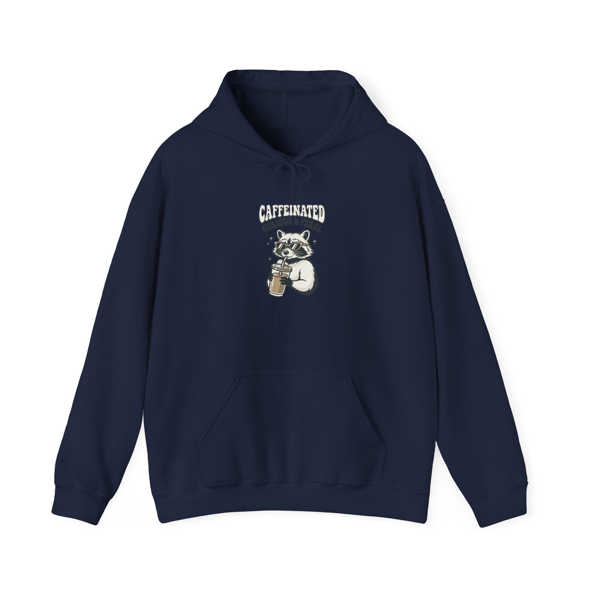 Feral Raccoon Moonlit Wilderness Hoodie | Celestial Trash-Panda Aesthetic