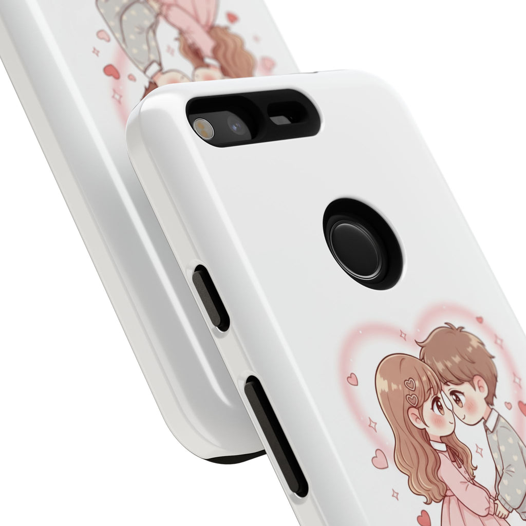 NDR™ Cute Couple "Be Mine" Phone Case. Romantic Valentine’s Protective Cover