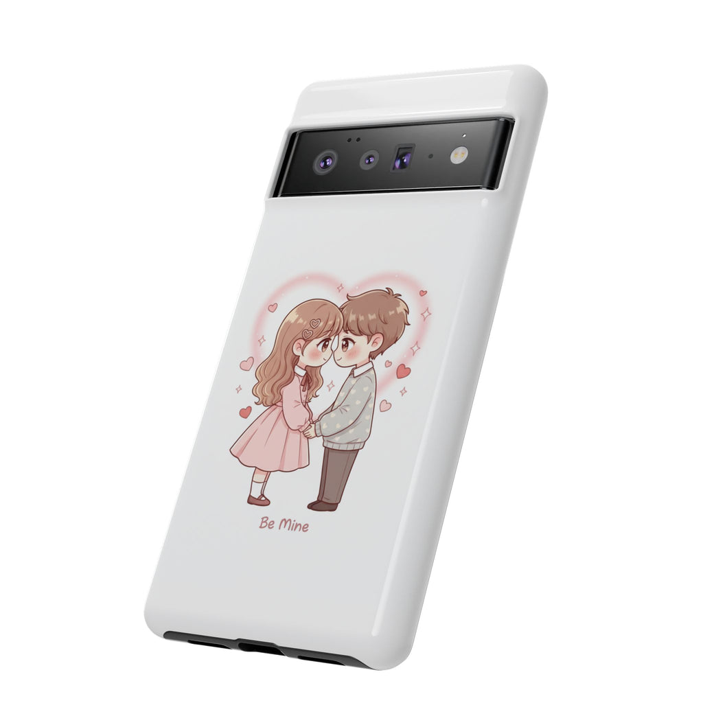 NDR™ Cute Couple "Be Mine" Phone Case. Romantic Valentine’s Protective Cover