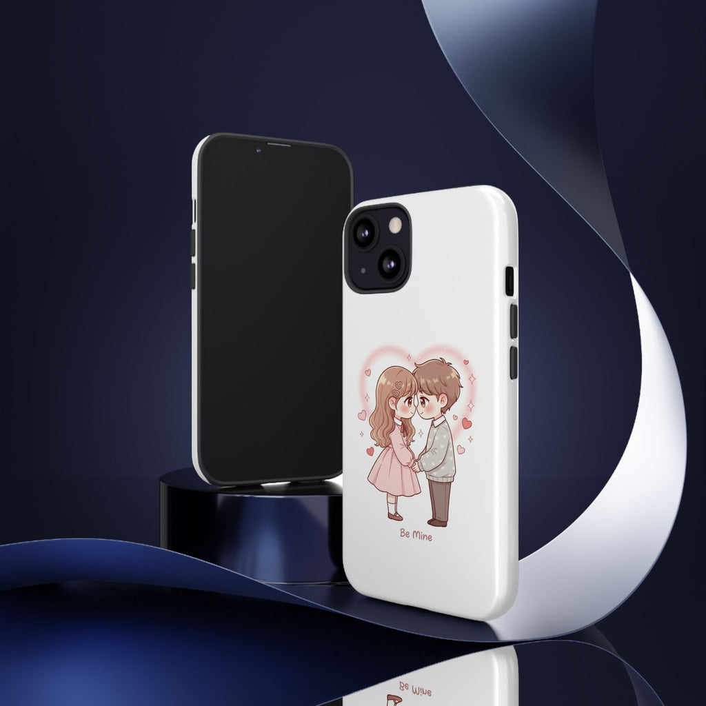 NDR™ Cute Couple "Be Mine" Phone Case. Romantic Valentine’s Protective Cover