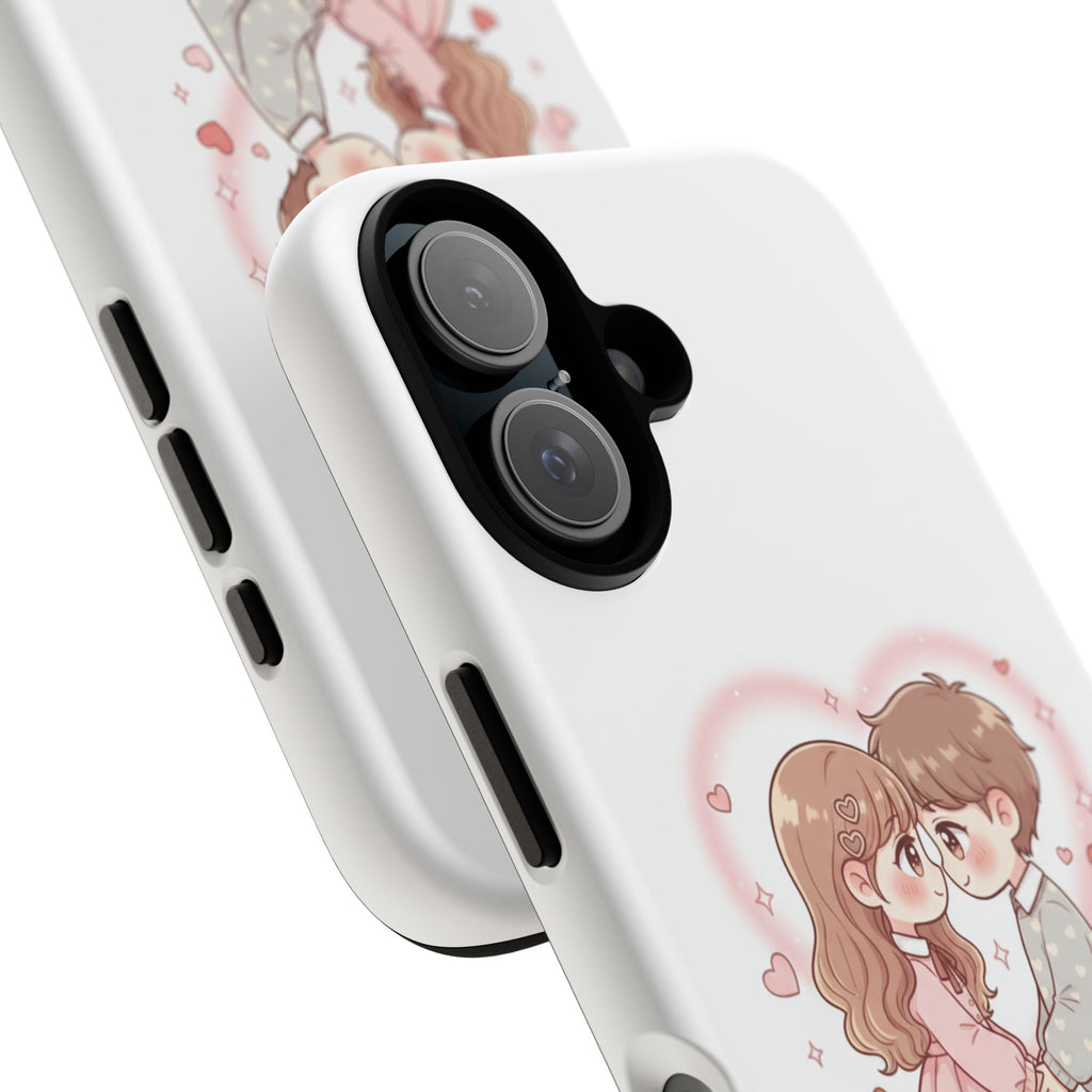 NDR™ Cute Couple "Be Mine" Phone Case. Romantic Valentine’s Protective Cover