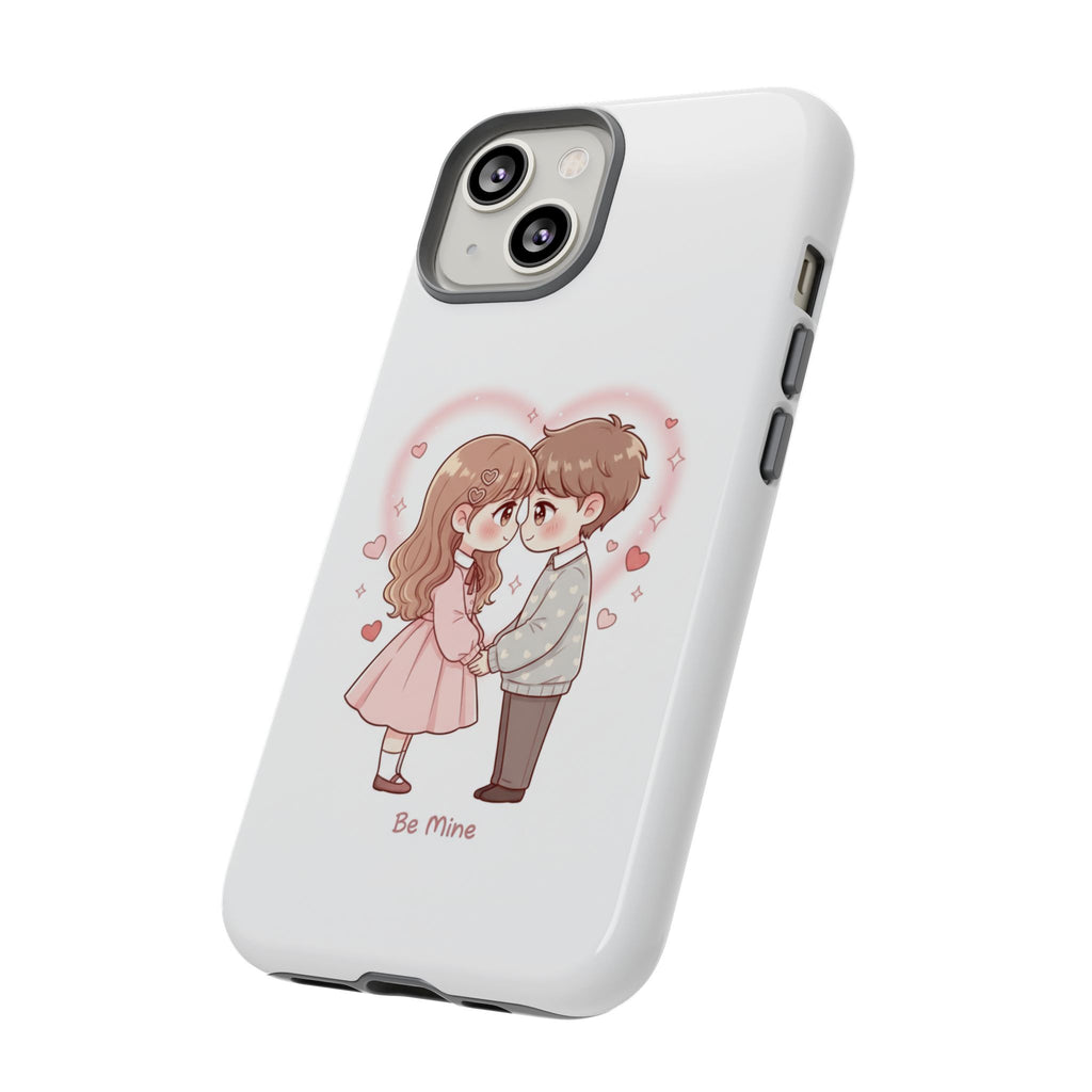 NDR™ Cute Couple "Be Mine" Phone Case. Romantic Valentine’s Protective Cover