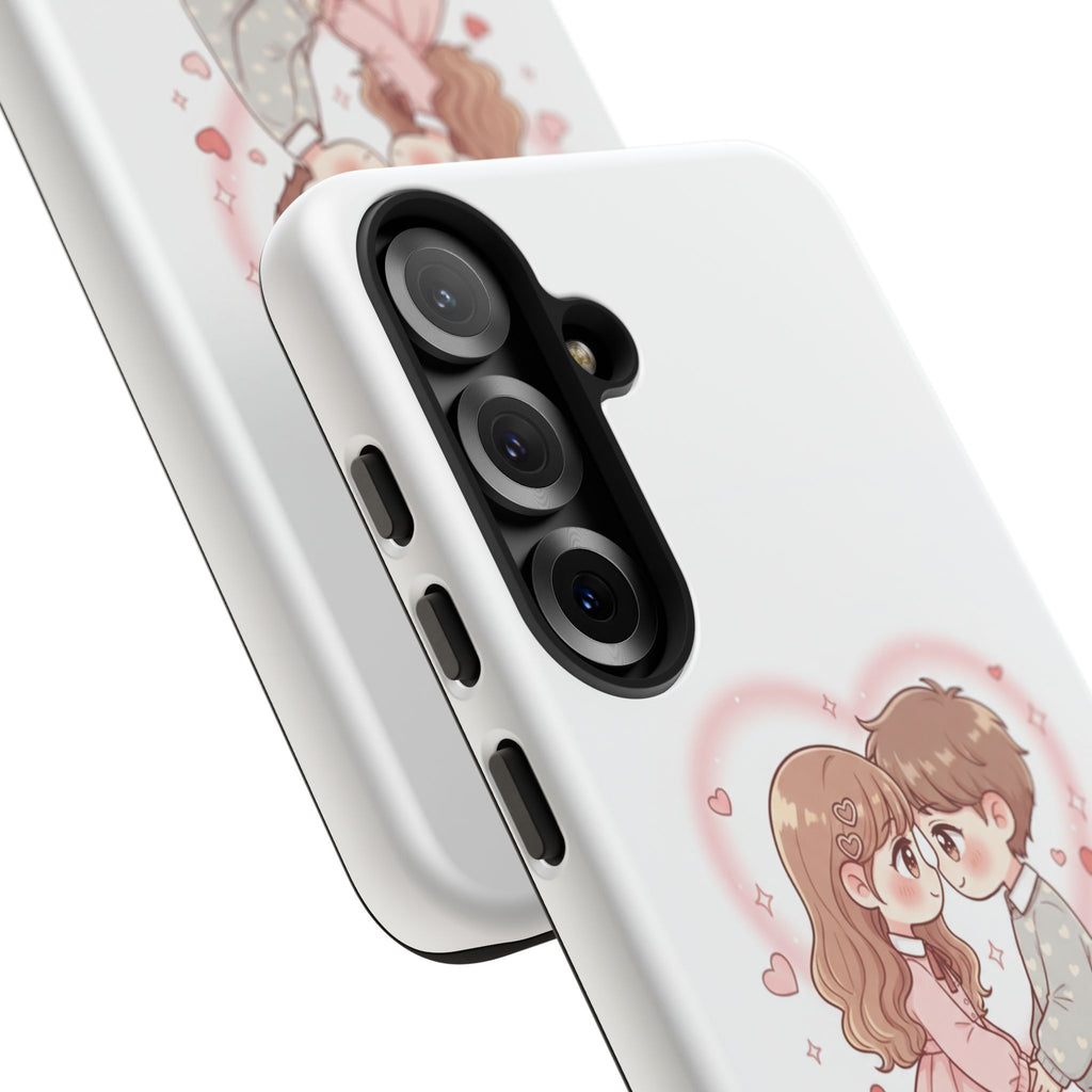 NDR™ Cute Couple "Be Mine" Phone Case. Romantic Valentine’s Protective Cover