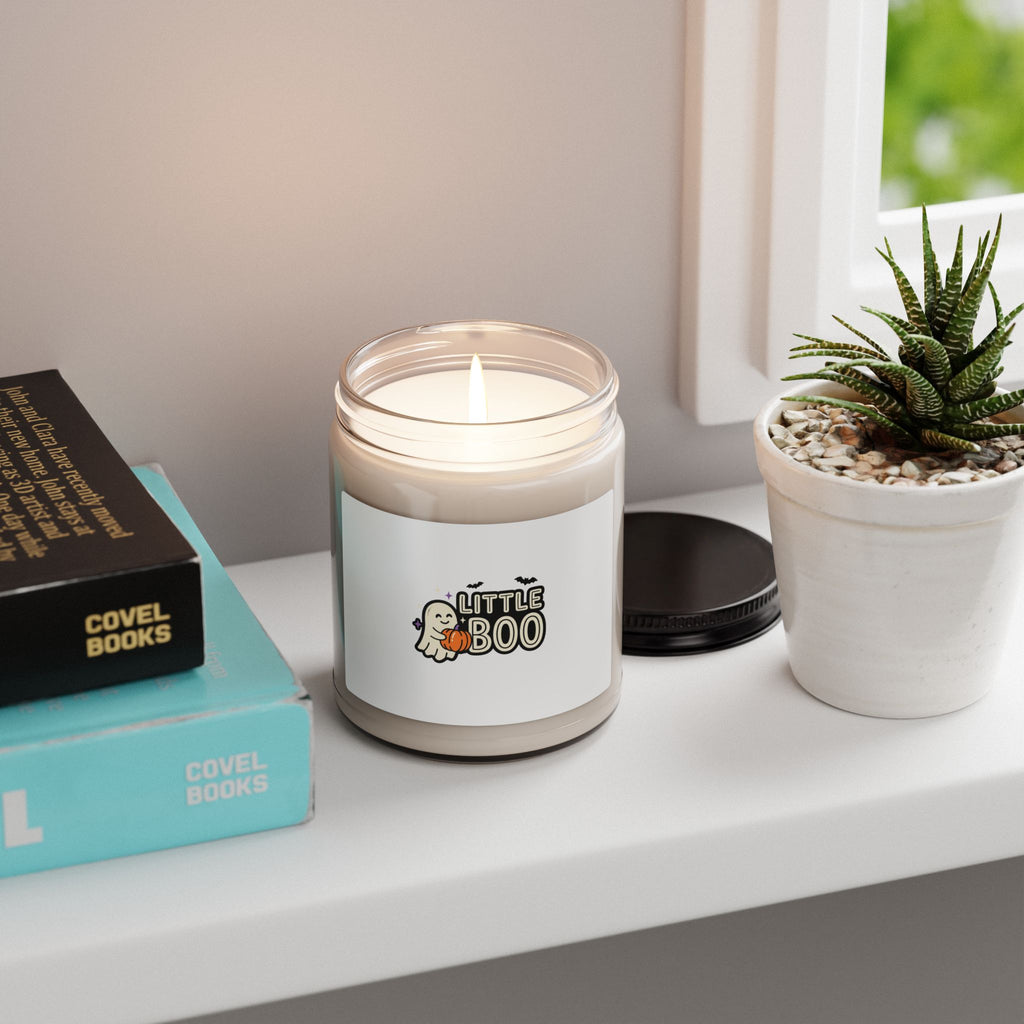 Little Boo Halloween Candle | Scented Soy, Pumpkin Ghost Label