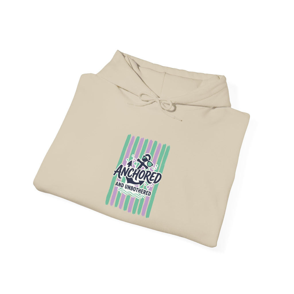 Anchored Nautical Hoodie | Cruise Vacation, Tropical Stripes