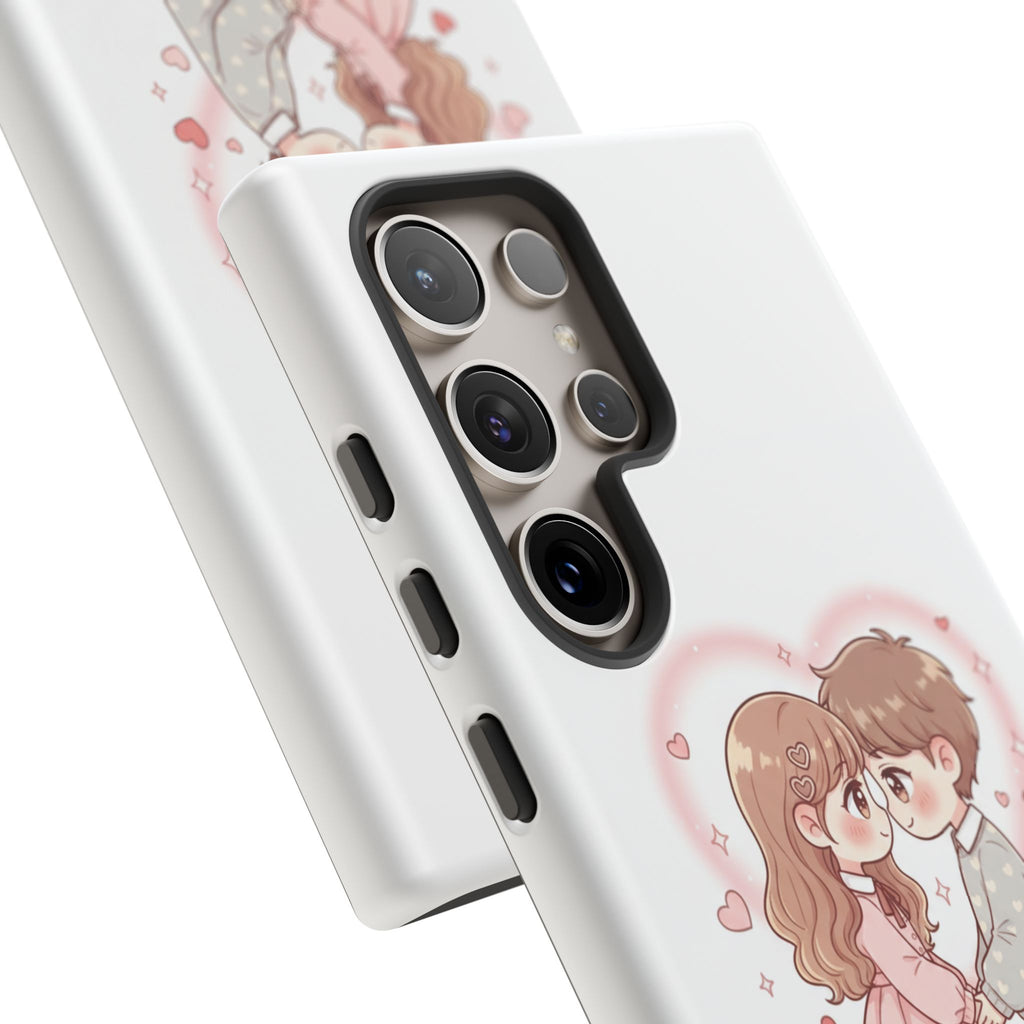 NDR™ Cute Couple "Be Mine" Phone Case. Romantic Valentine’s Protective Cover