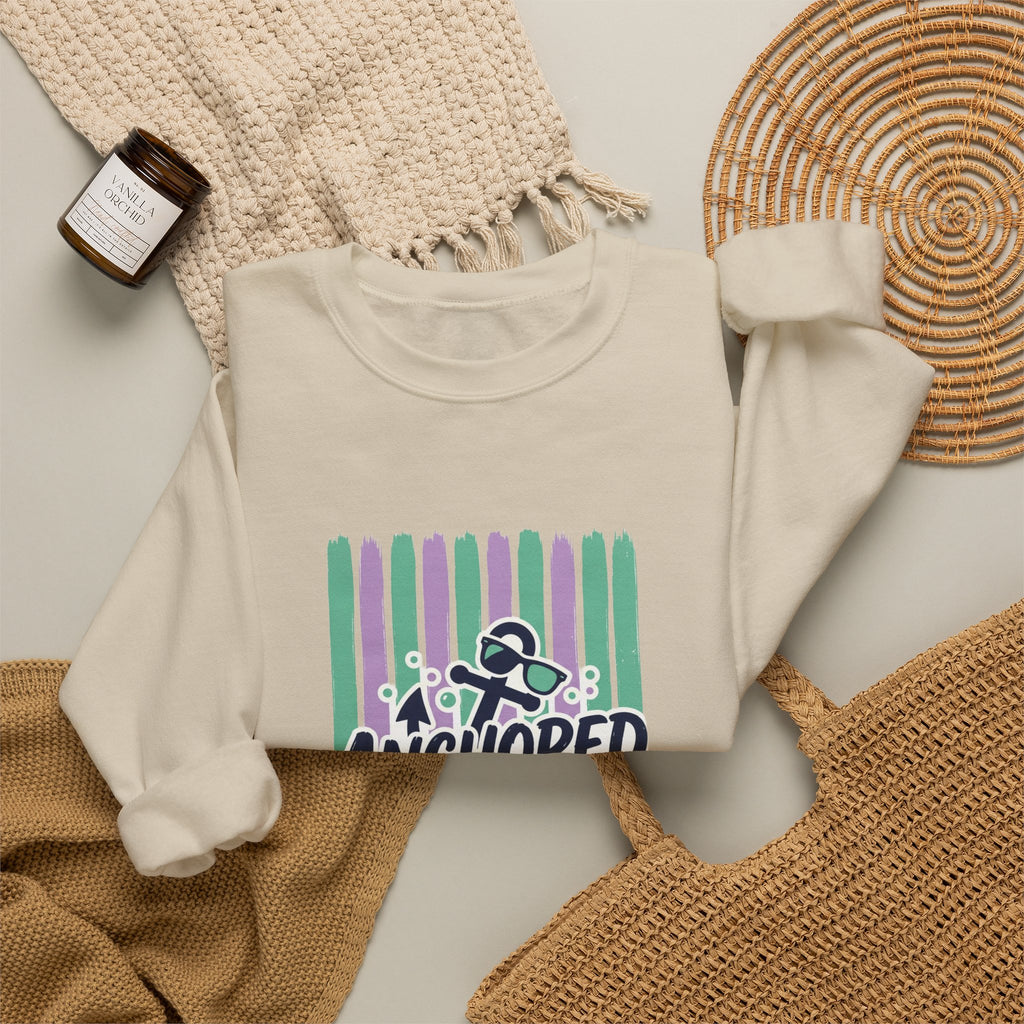Anchored and Unbothered Sweatshirt | Cruise Vacation, Nautical Anchor Tee