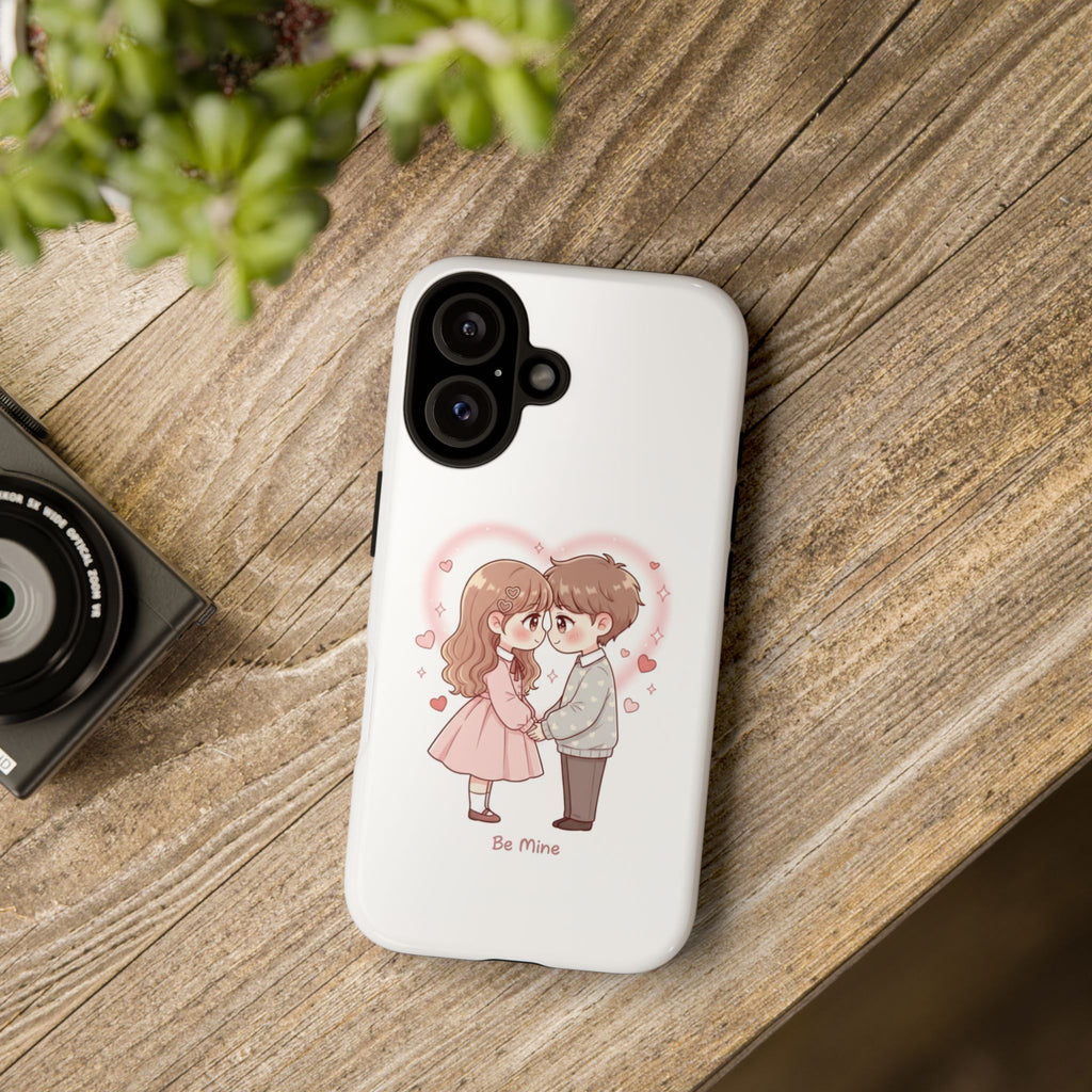 NDR™ Cute Couple "Be Mine" Phone Case. Romantic Valentine’s Protective Cover