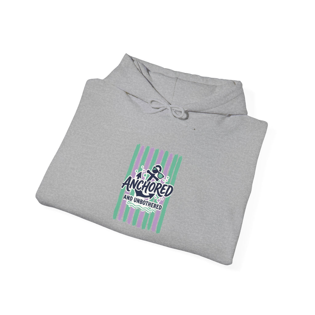 Anchored Nautical Hoodie | Cruise Vacation, Tropical Stripes