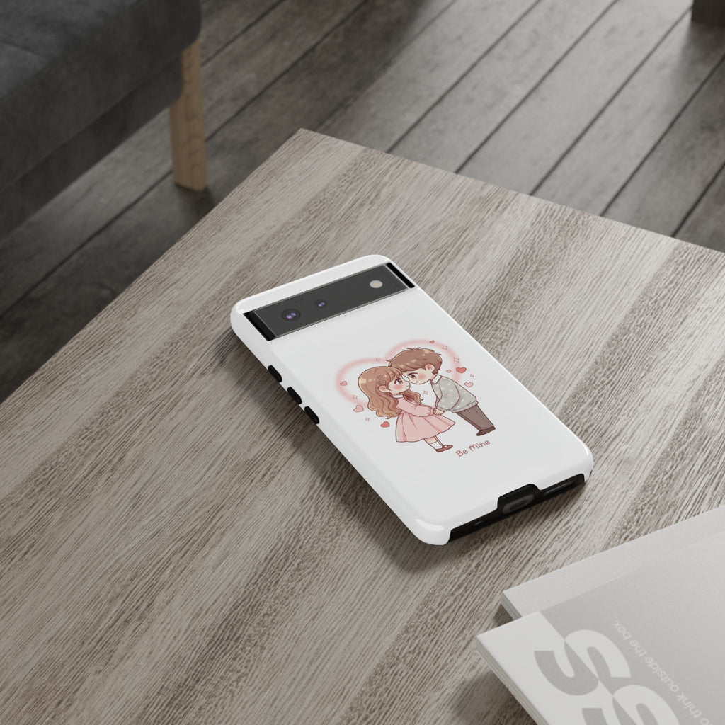 NDR™ Cute Couple "Be Mine" Phone Case. Romantic Valentine’s Protective Cover
