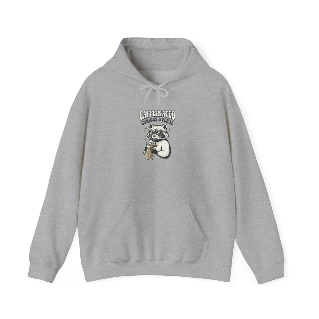 Feral Raccoon Moonlit Wilderness Hoodie | Celestial Trash-Panda Aesthetic