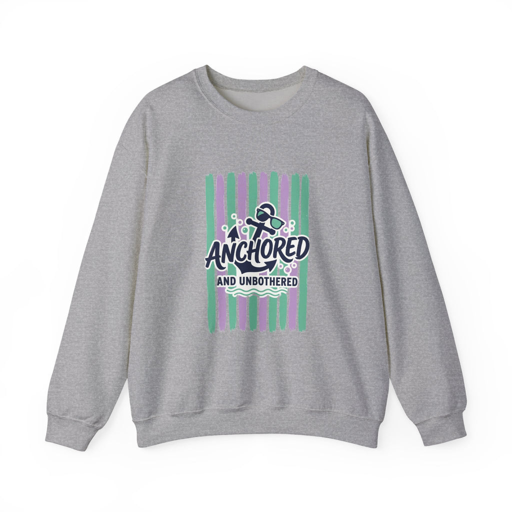 Anchored and Unbothered Sweatshirt | Cruise Vacation, Nautical Anchor Tee