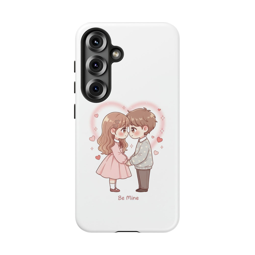 NDR™ Cute Couple "Be Mine" Phone Case. Romantic Valentine’s Protective Cover
