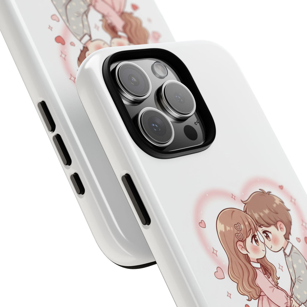NDR™ Cute Couple "Be Mine" Phone Case. Romantic Valentine’s Protective Cover