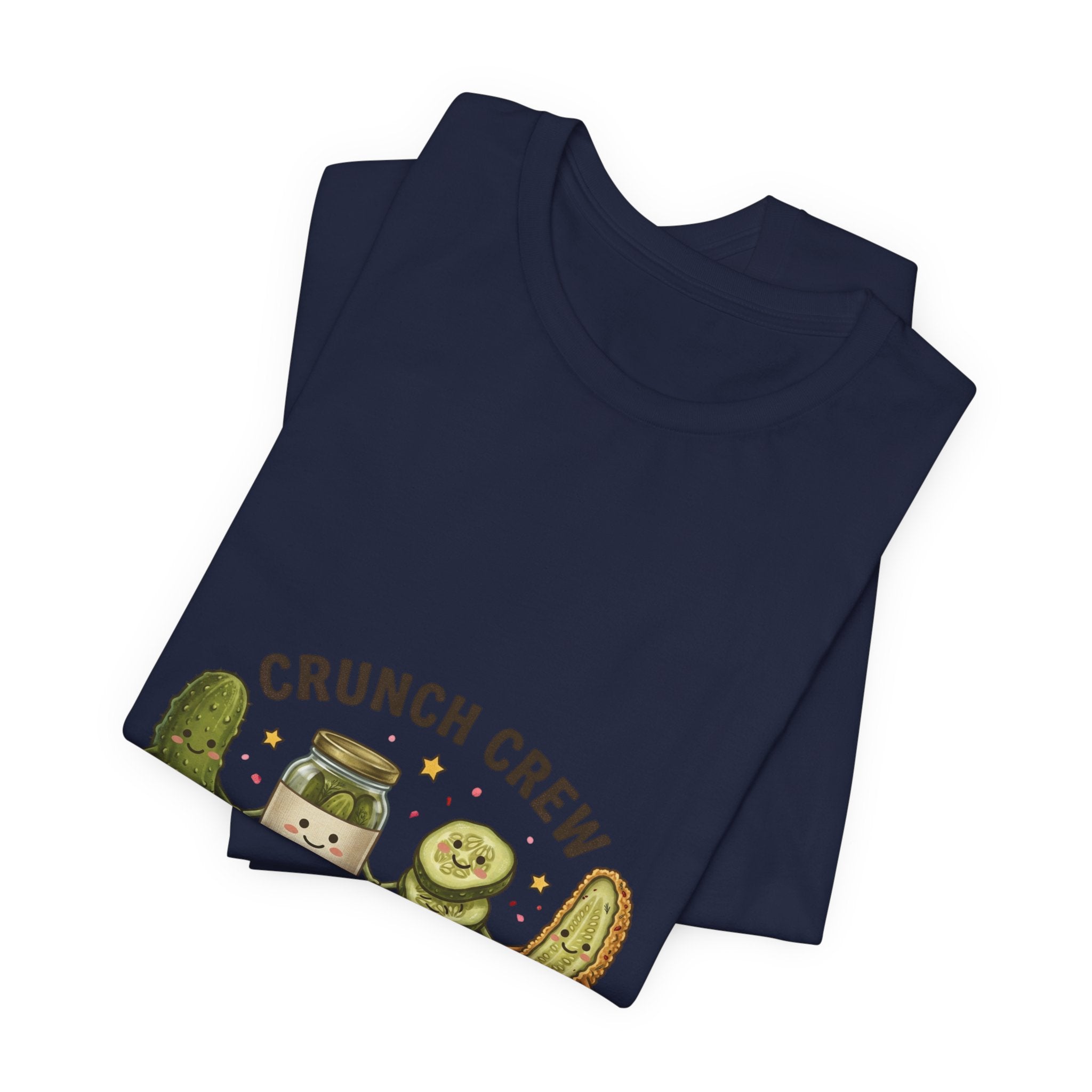 Crunch Crew Pickle Graphic Tee | Cute Kawaii Pickles, Snack Sip Repeat