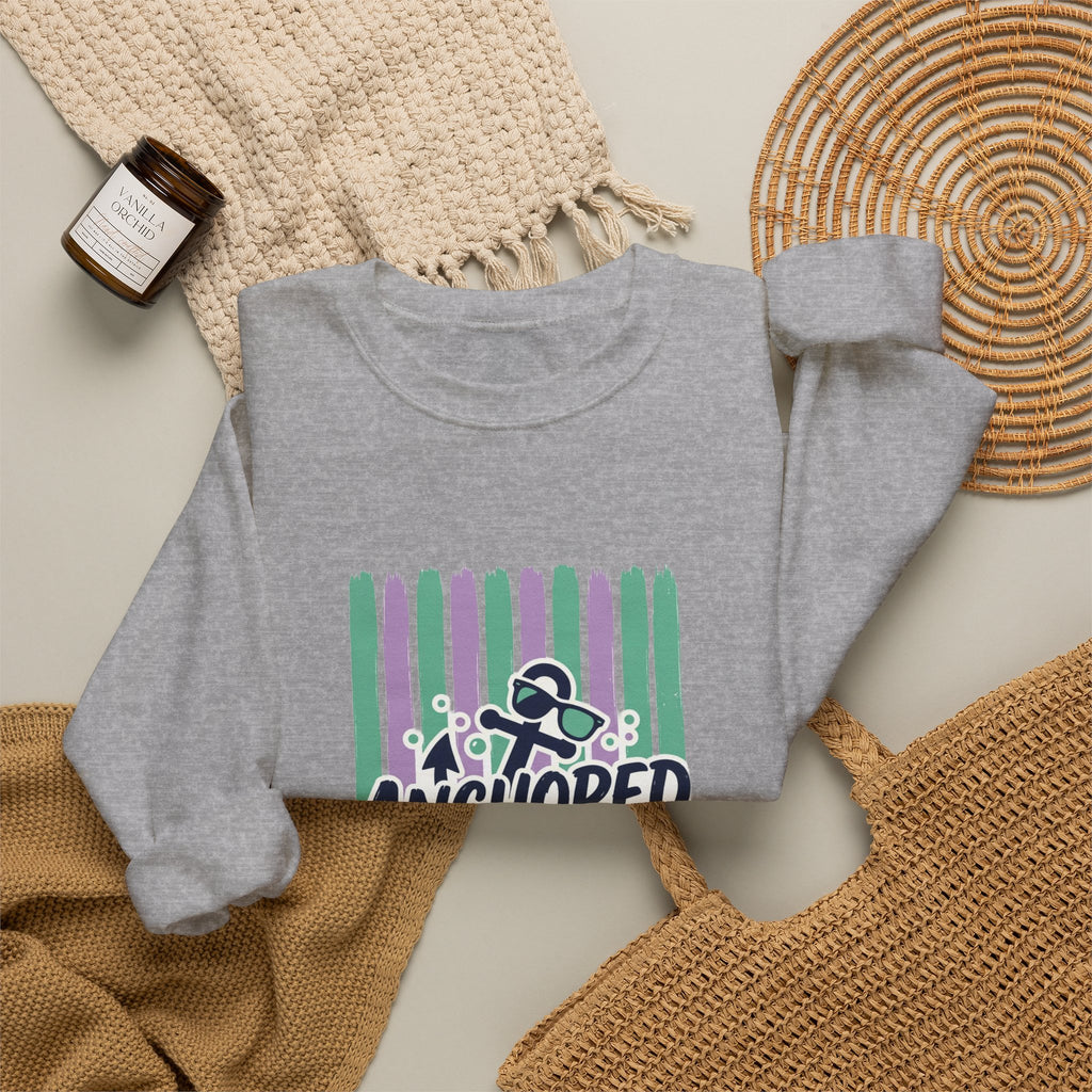 Anchored and Unbothered Sweatshirt | Cruise Vacation, Nautical Anchor Tee