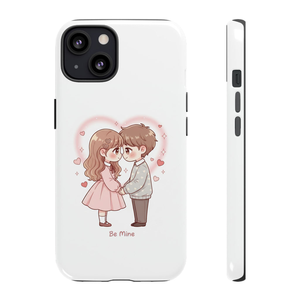 NDR™ Cute Couple "Be Mine" Phone Case. Romantic Valentine’s Protective Cover
