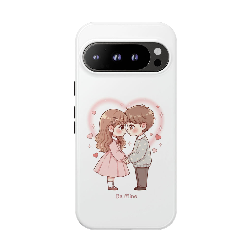 NDR™ Cute Couple "Be Mine" Phone Case. Romantic Valentine’s Protective Cover