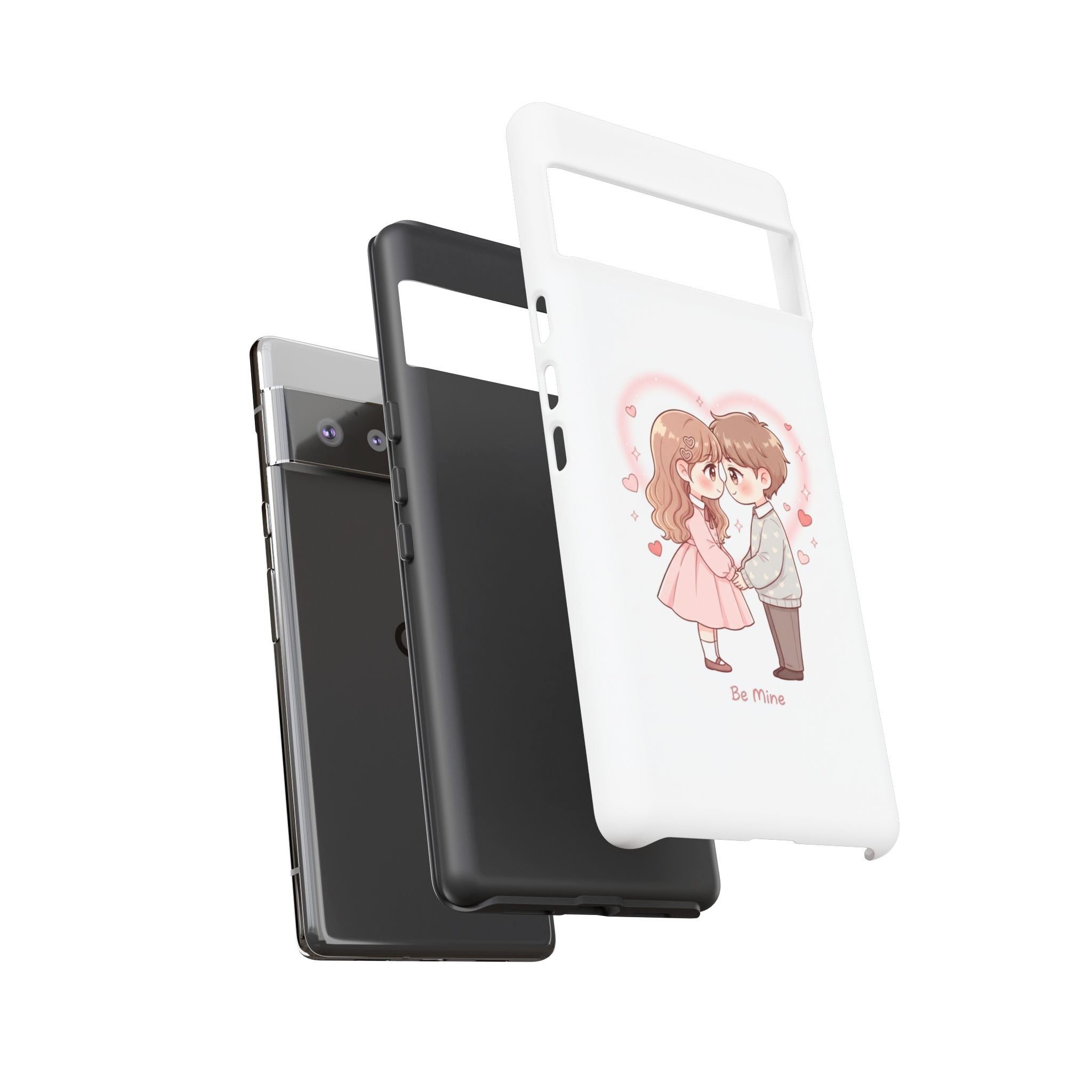 NDR™ Cute Couple "Be Mine" Phone Case. Romantic Valentine’s Protective Cover