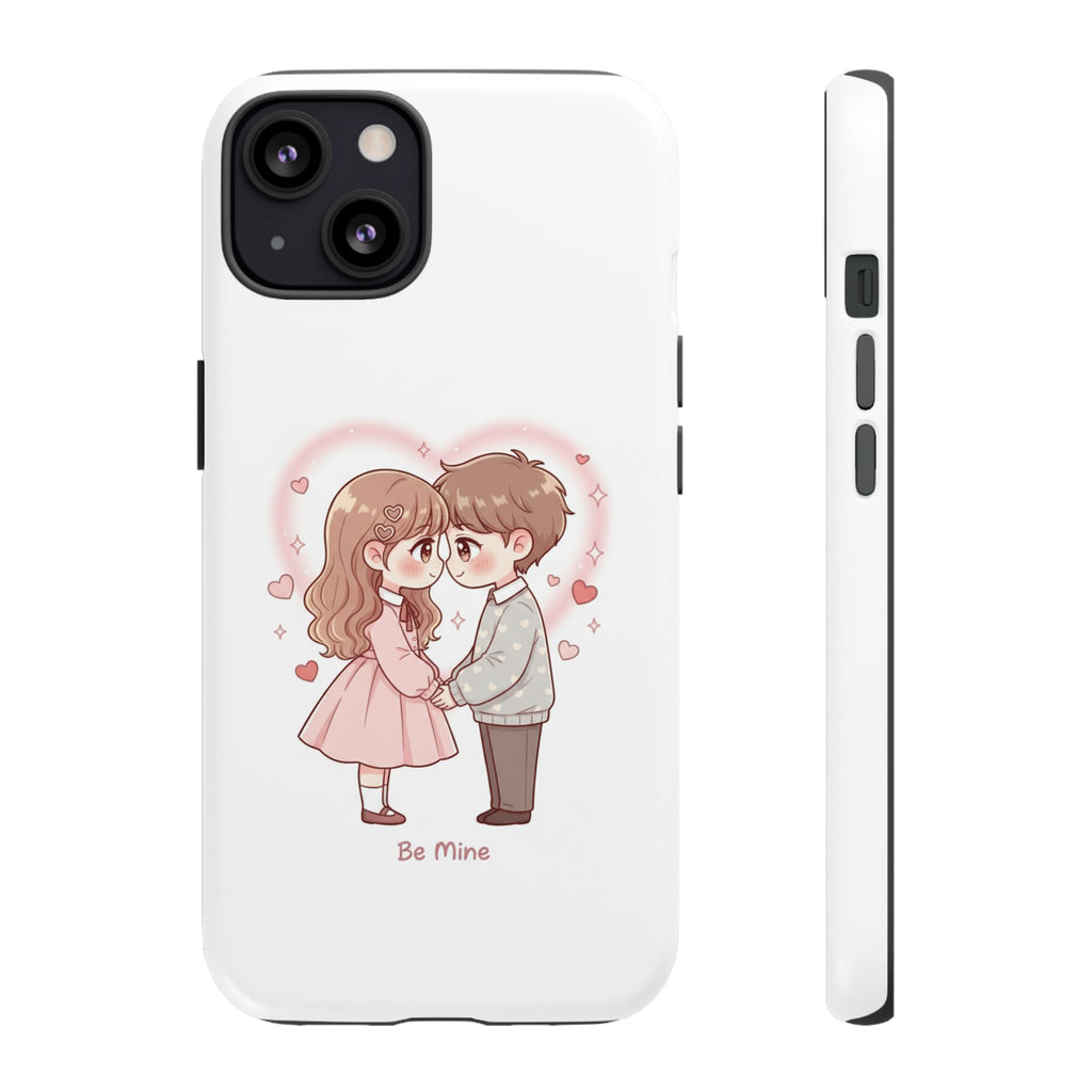 NDR™ Cute Couple "Be Mine" Phone Case. Romantic Valentine’s Protective Cover