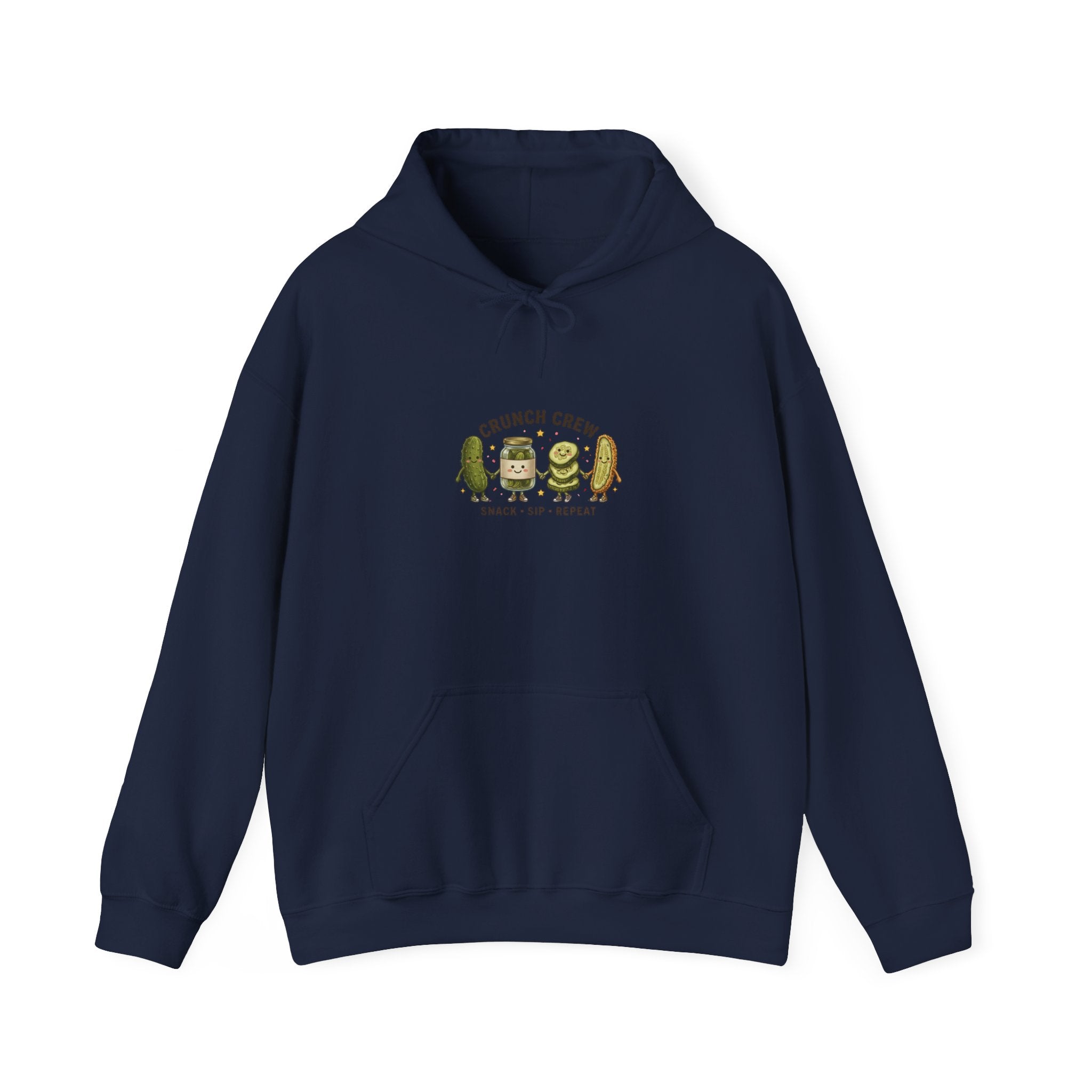 Crunch Crew Pickles Hoodie | Funny Pickle Graphic, Retro Snack Aesthetic