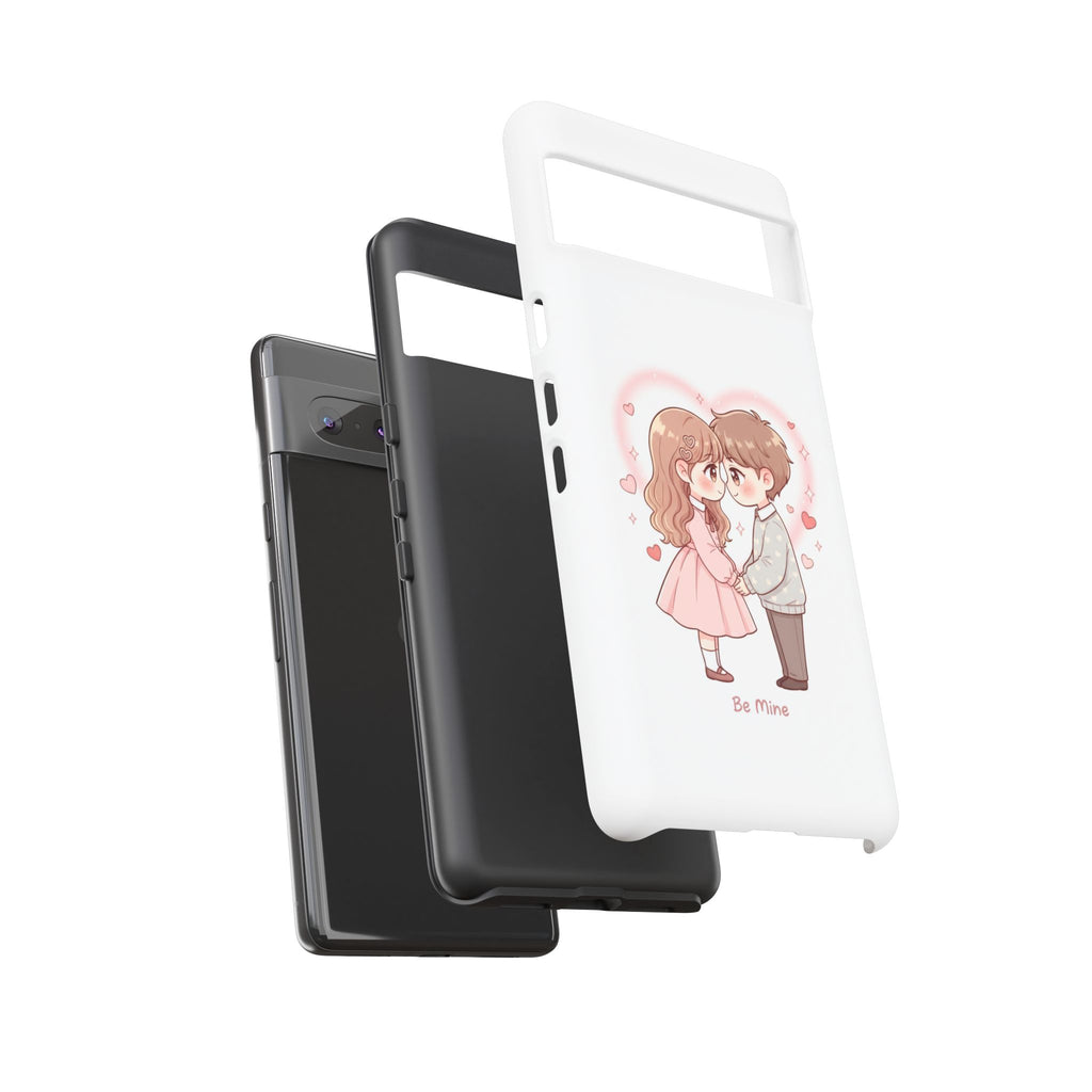 NDR™ Cute Couple "Be Mine" Phone Case. Romantic Valentine’s Protective Cover