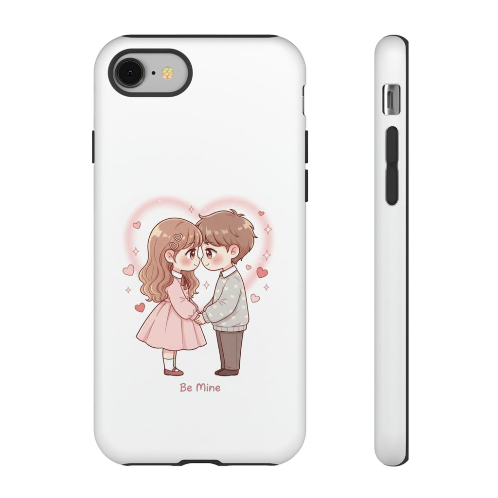 NDR™ Cute Couple "Be Mine" Phone Case. Romantic Valentine’s Protective Cover