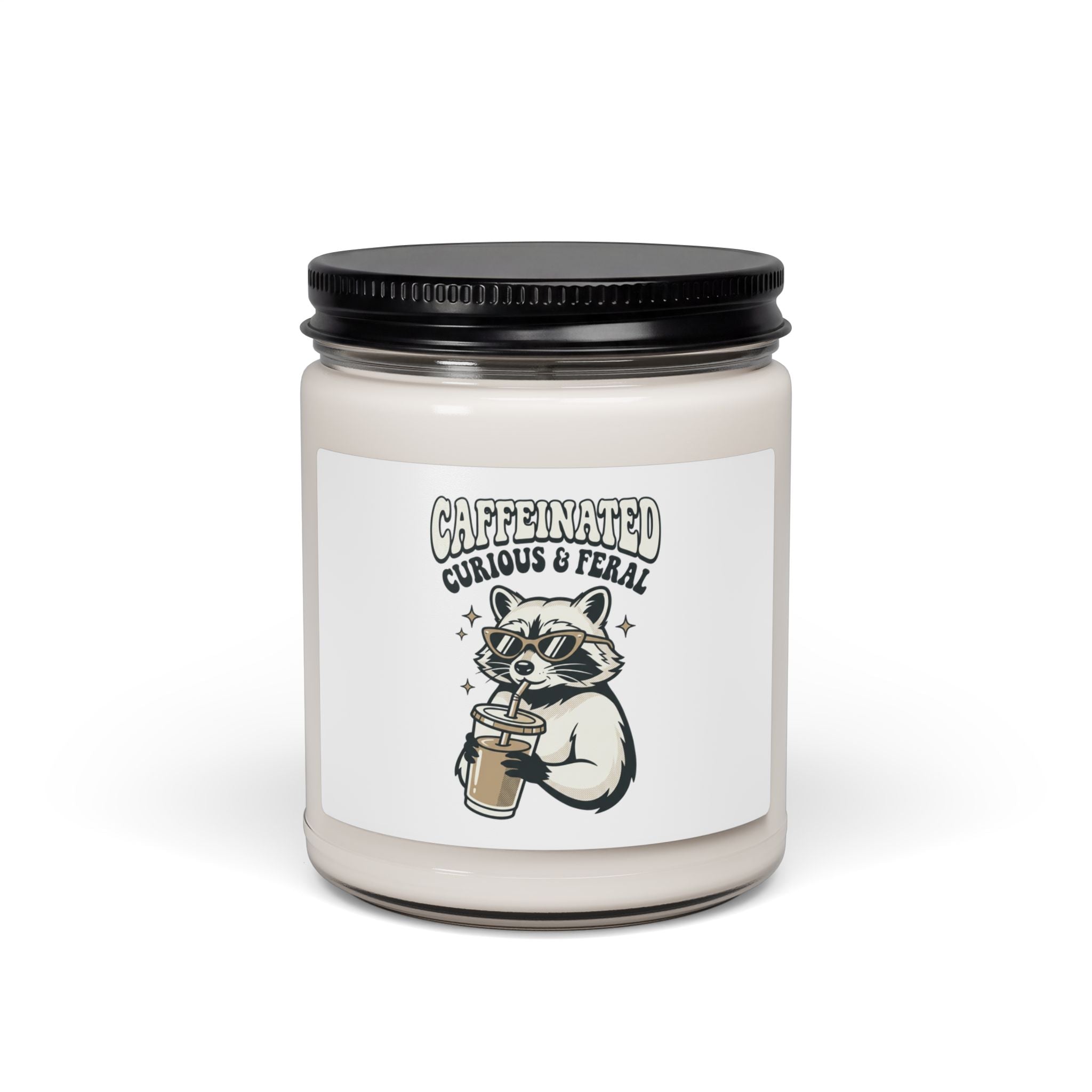 Caffeinated Feral Raccoon Candle | Soy 9oz, Nocturnal Wilderness Aesthetic