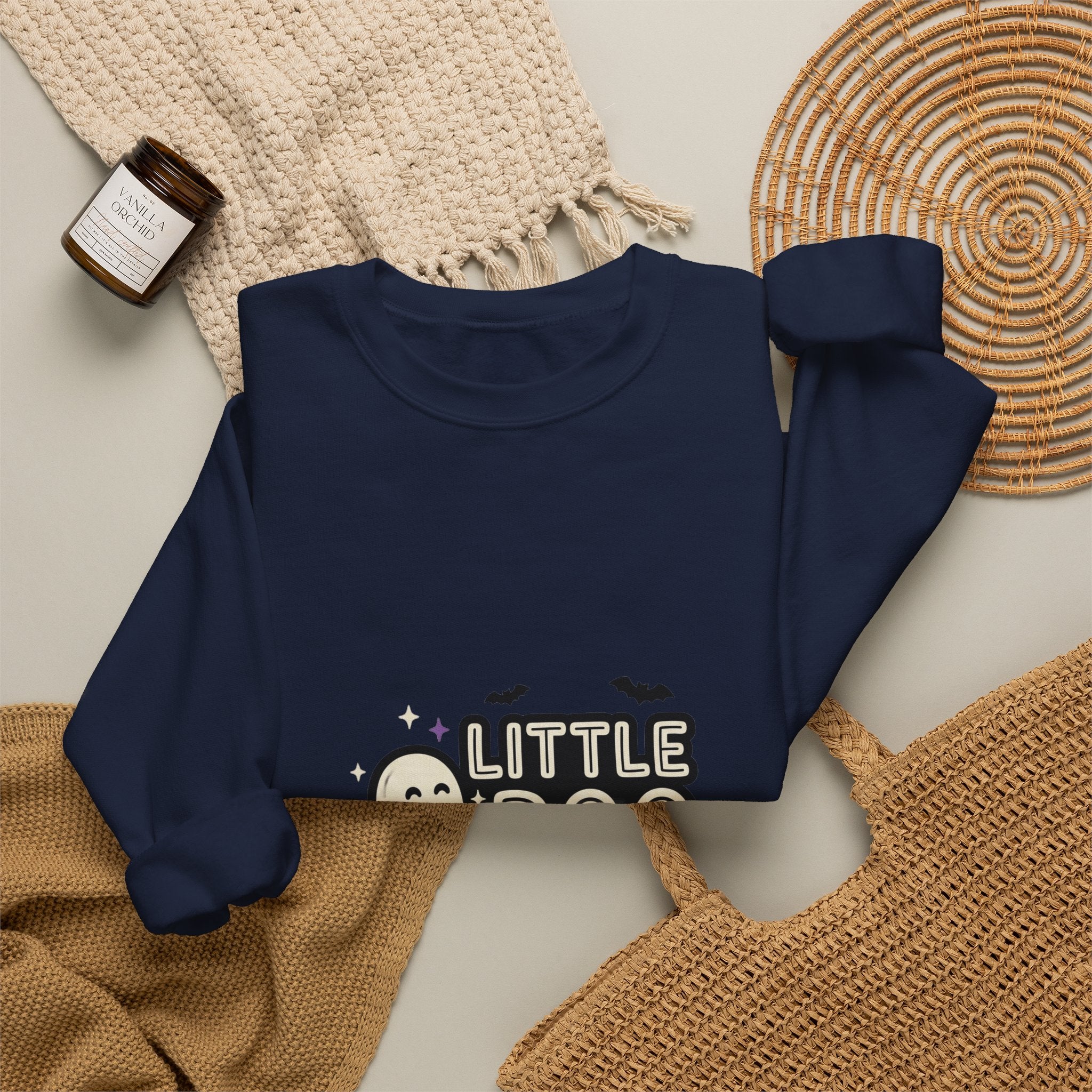 Little Boo Sweatshirt | Halloween Family Shirts, Cute Ghost Pumpkin Design