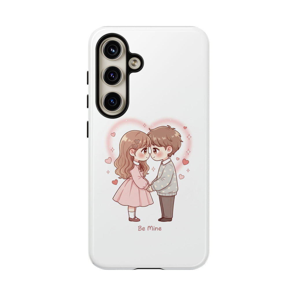 NDR™ Cute Couple "Be Mine" Phone Case. Romantic Valentine’s Protective Cover