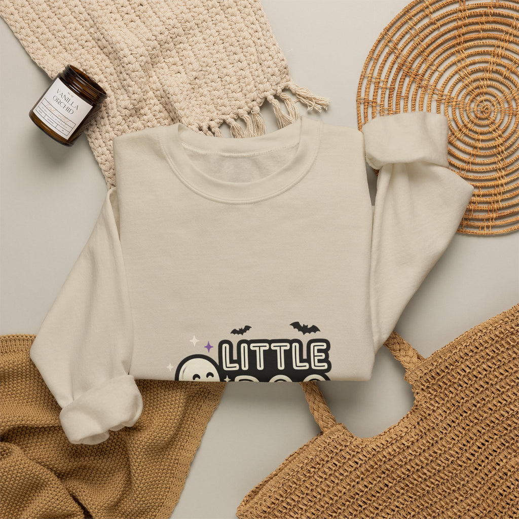 Little Boo Sweatshirt | Halloween Family Shirts, Cute Ghost Pumpkin Design