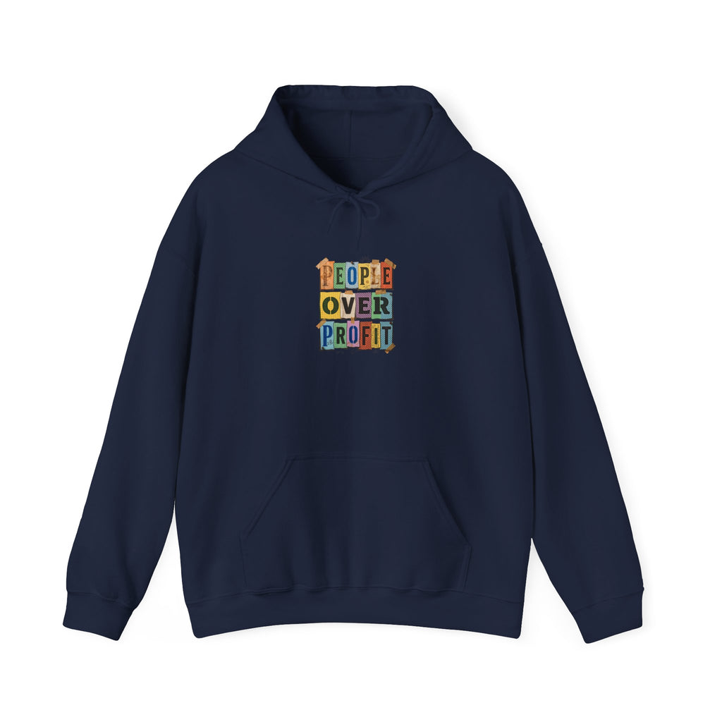 People Over Profit hoodie | Values-led statement apparel, social justice message