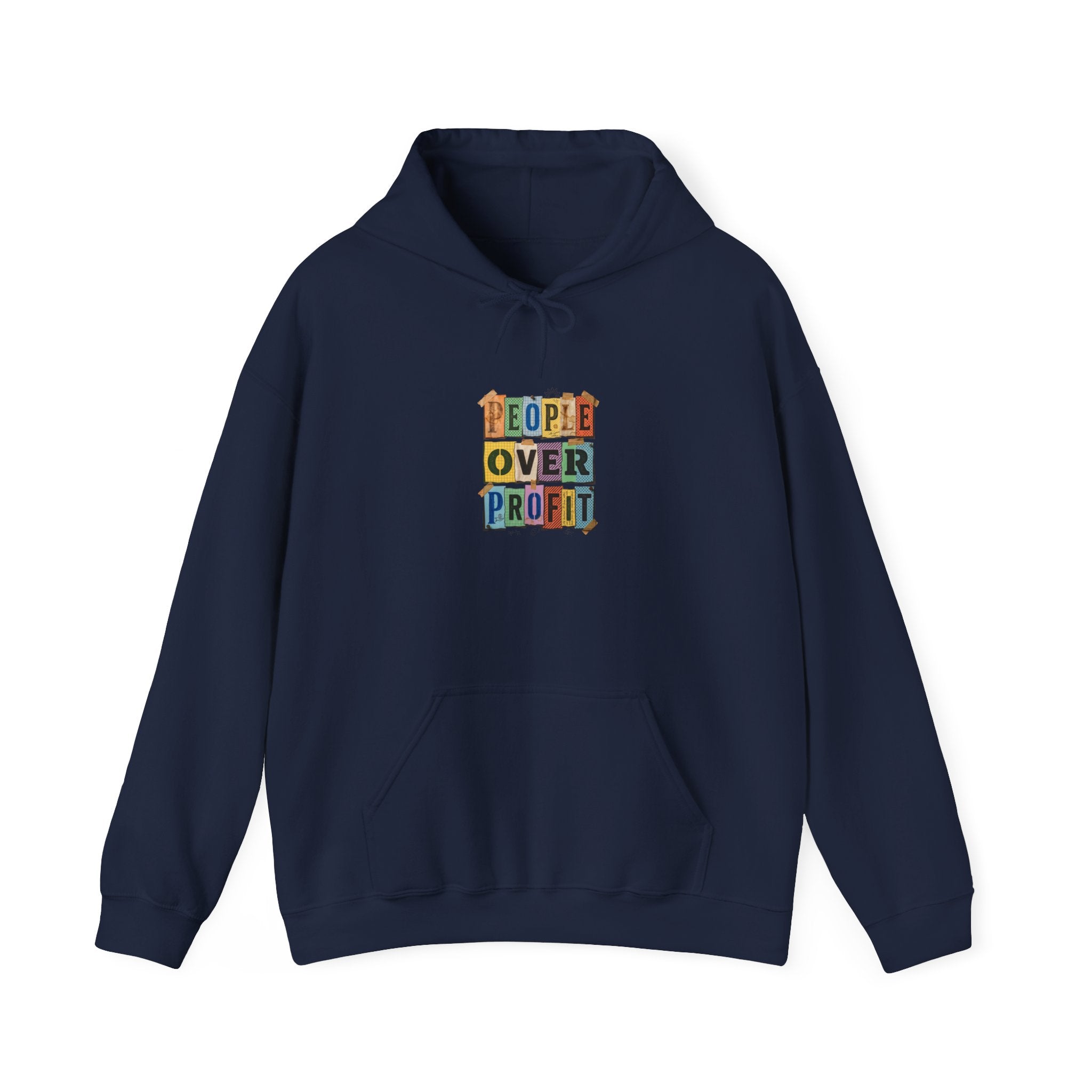 People Over Profit hoodie | Values-led statement apparel, social justice message