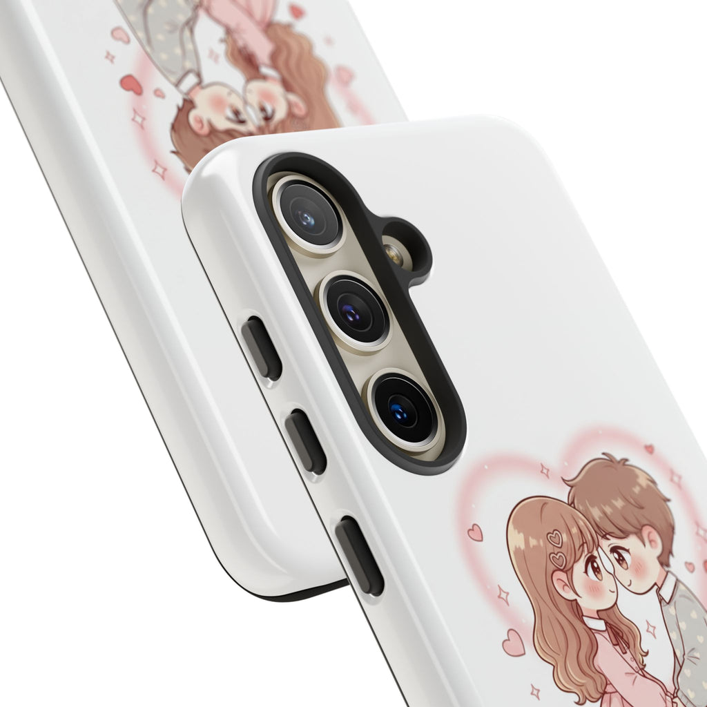 NDR™ Cute Couple "Be Mine" Phone Case. Romantic Valentine’s Protective Cover