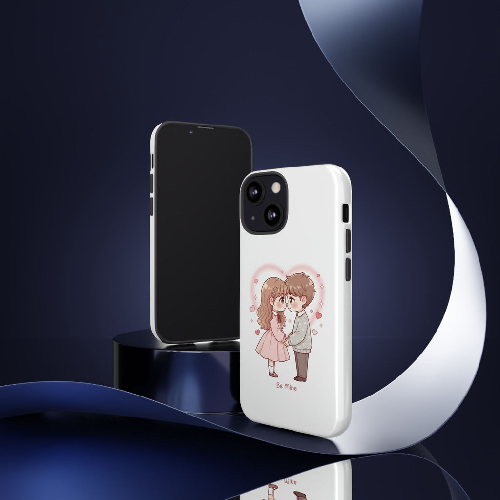 NDR™ Cute Couple "Be Mine" Phone Case. Romantic Valentine’s Protective Cover