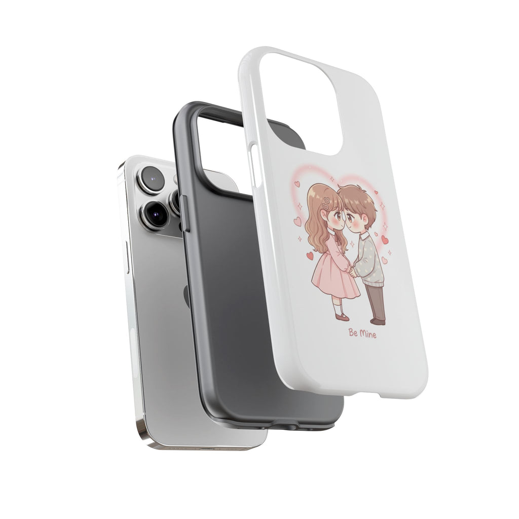 NDR™ Cute Couple "Be Mine" Phone Case. Romantic Valentine’s Protective Cover