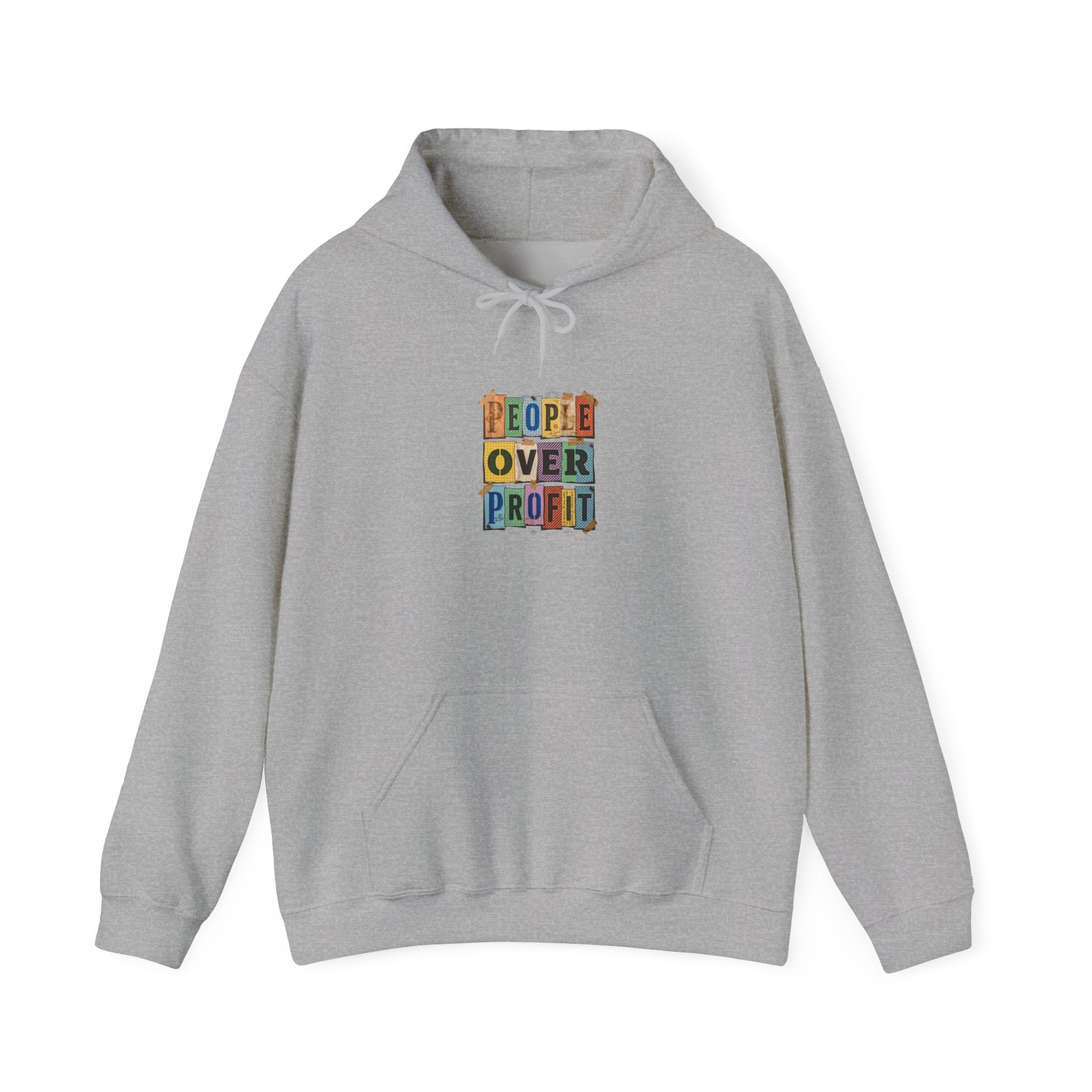 People Over Profit hoodie | Values-led statement apparel, social justice message